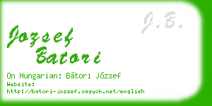 jozsef batori business card