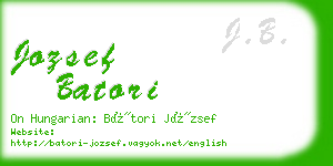 jozsef batori business card